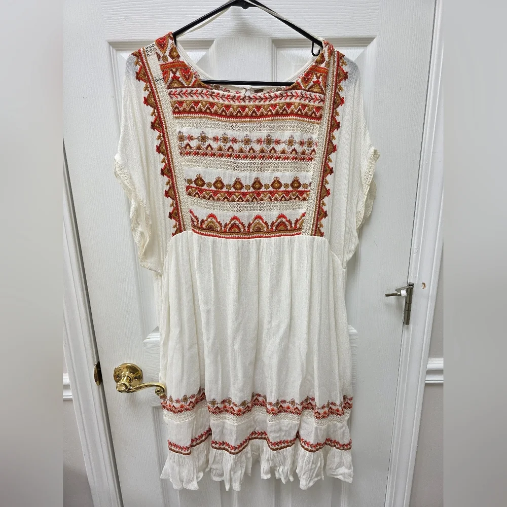 Free People Sunrise Wanderer Dress L